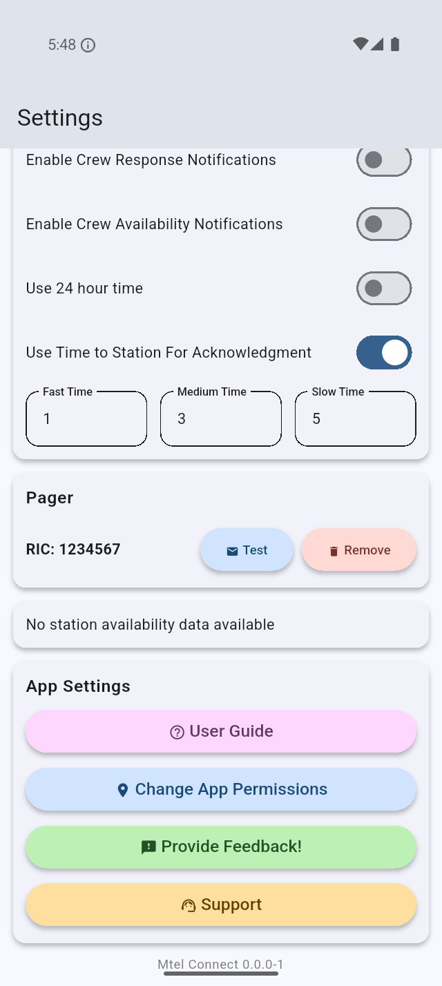 A pager assigned